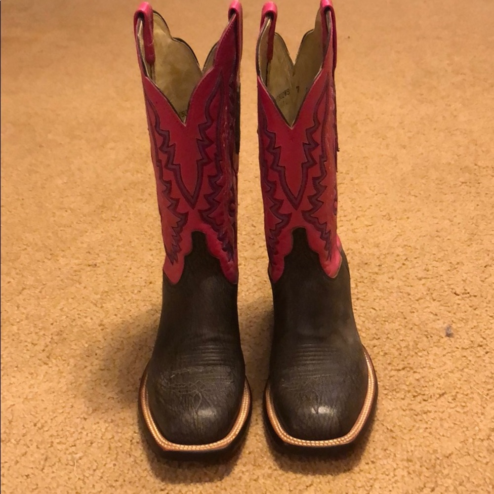 Lucchese Square Toe Boots - Picture 1 of 4